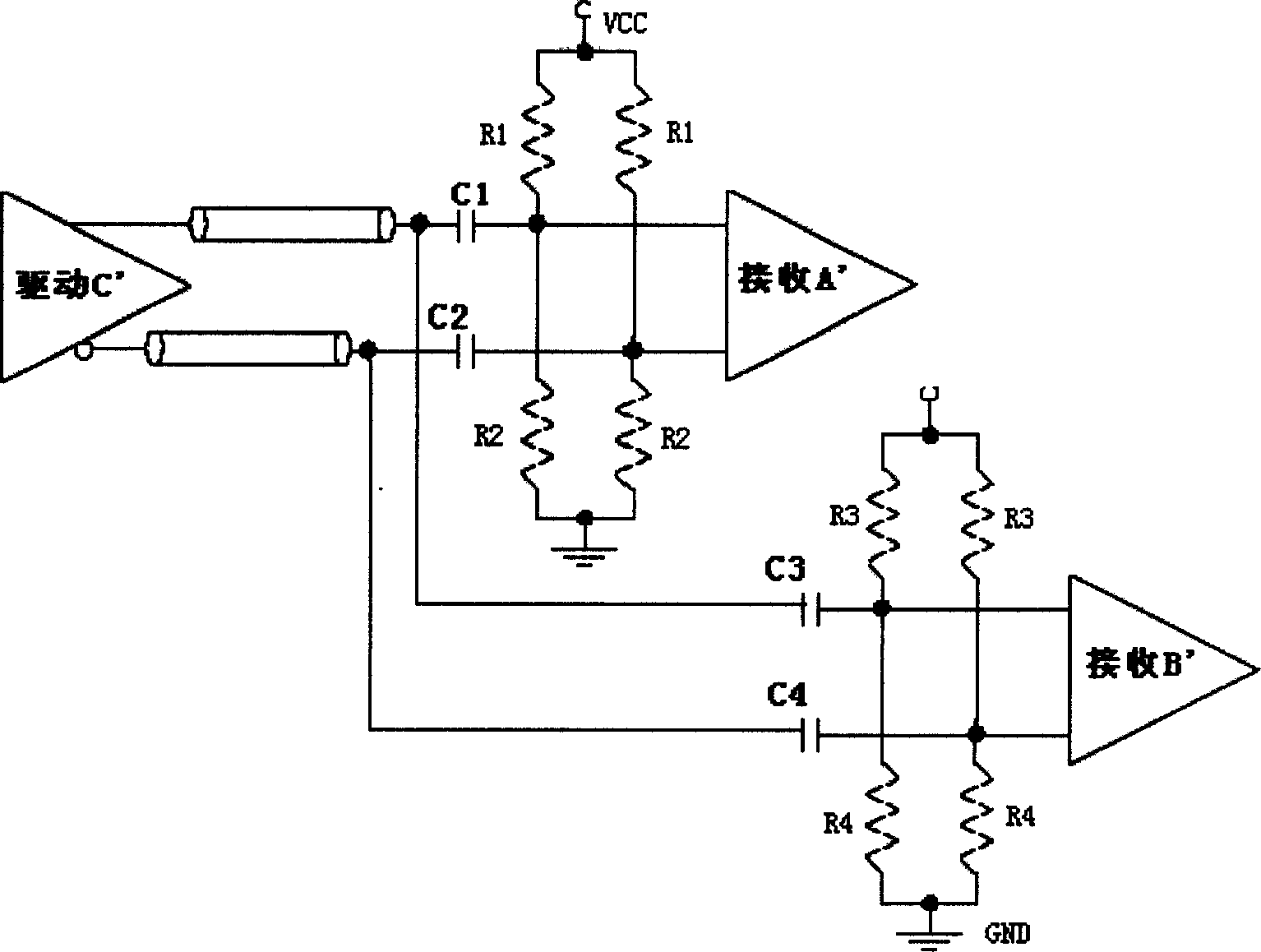 A differential interconnection circuit