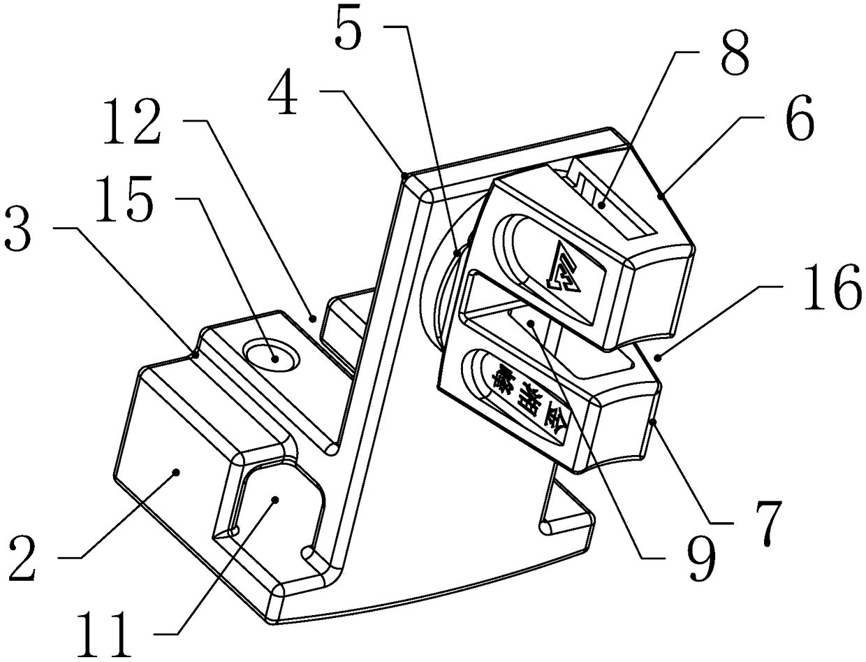 Disk buckle type scaffold combined connection fixing device