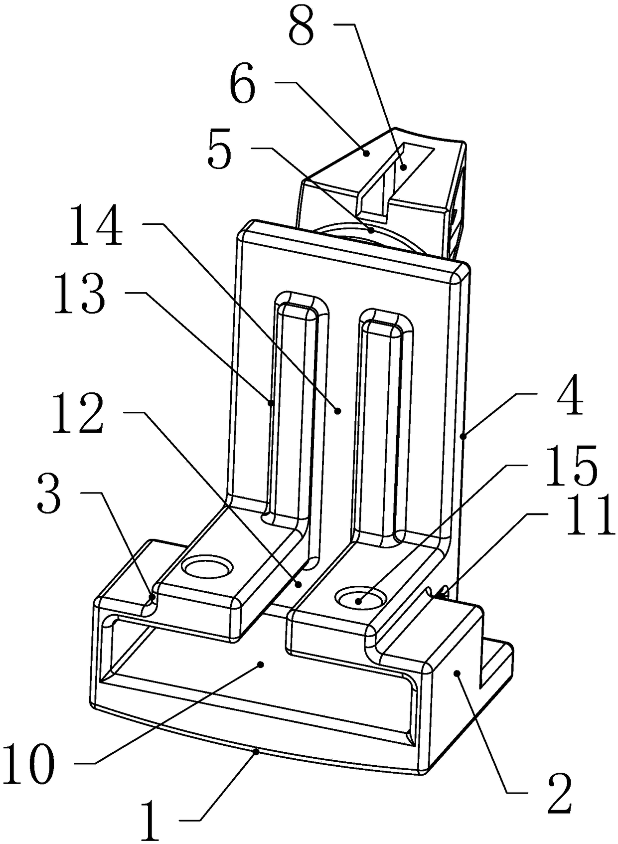 Disk buckle type scaffold combined connection fixing device