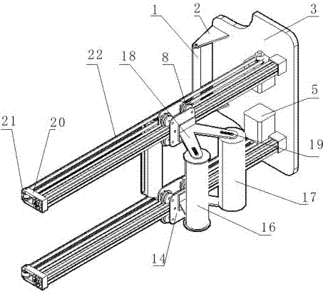 Semi-automatic pasting machine for wallpaper pasting