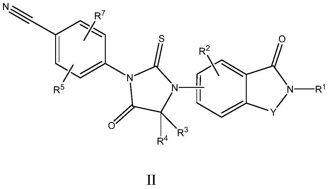 Biaryl hydantoin derivate and preparation method, medicine composition and application thereof