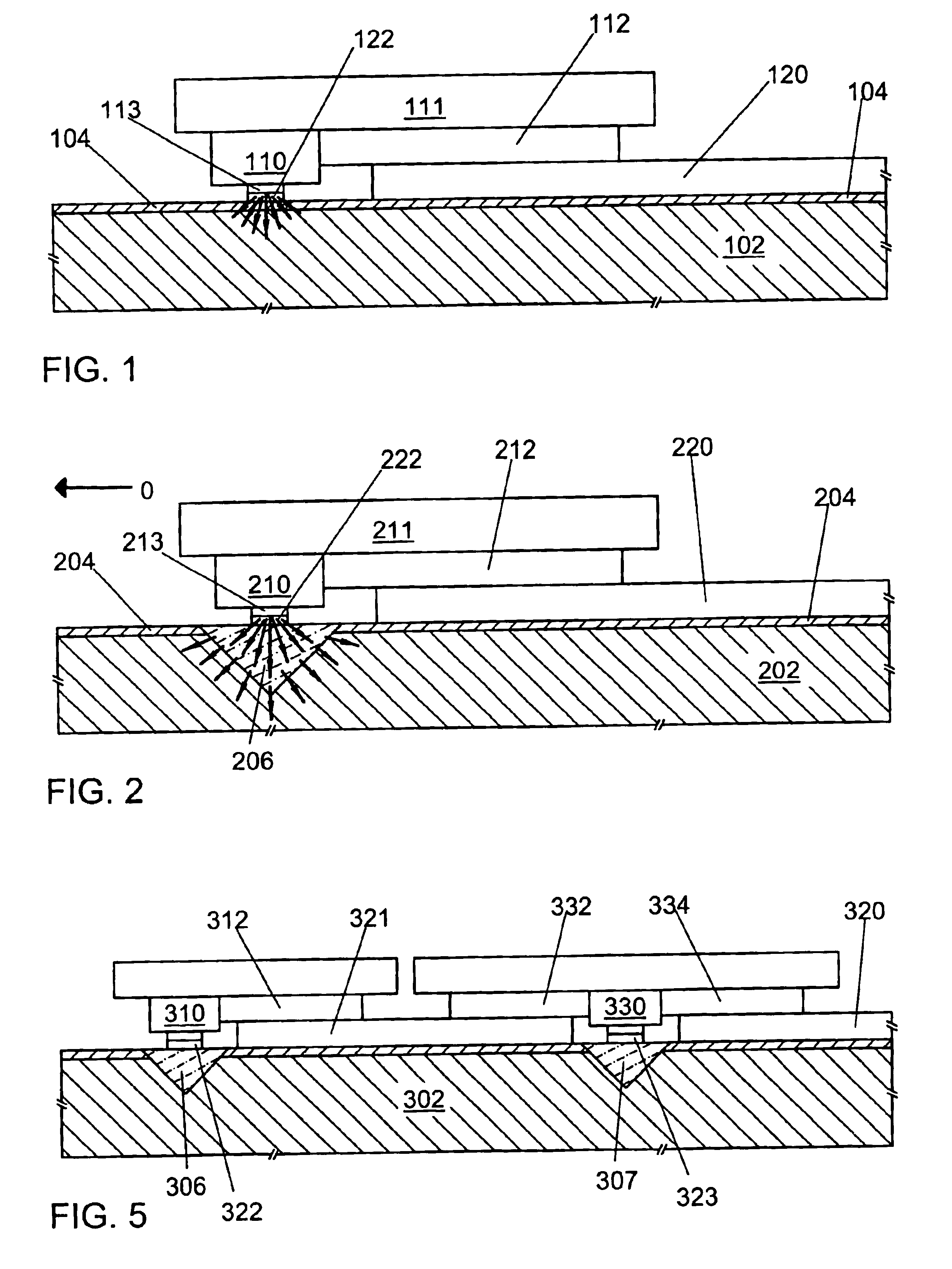 Heat sink for a planar waveguide substrate