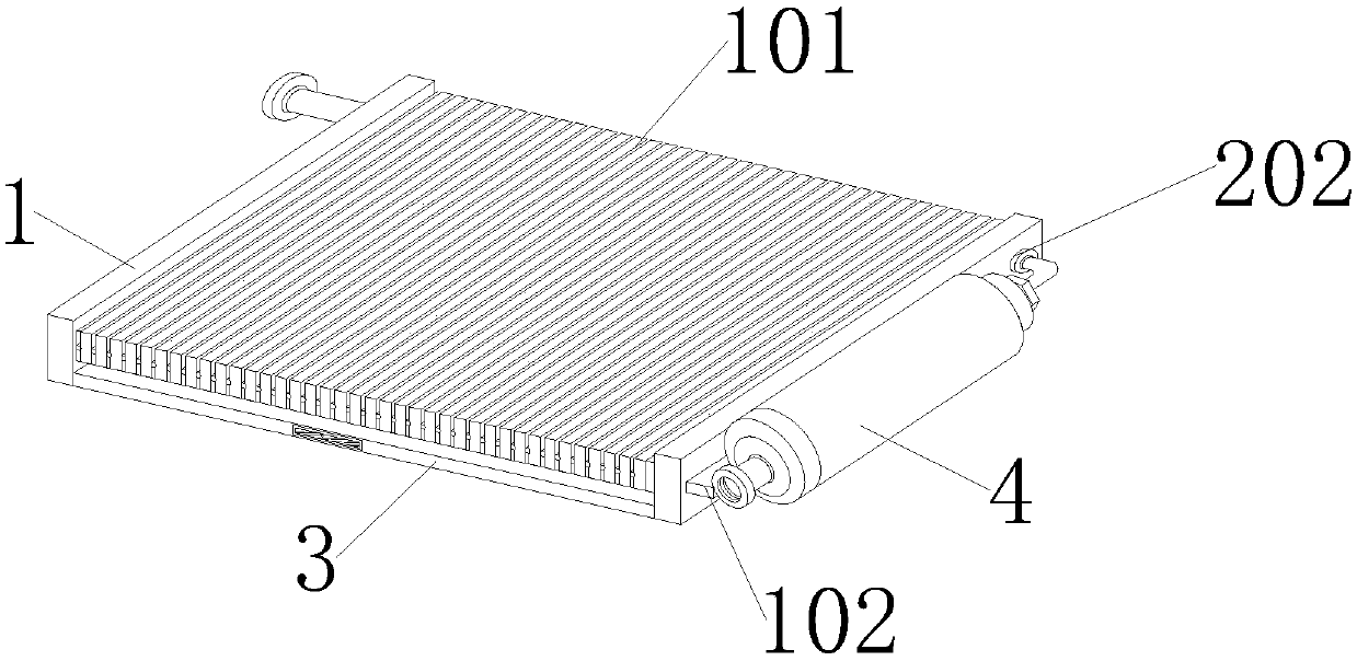 Electric car parallel flow condenser core