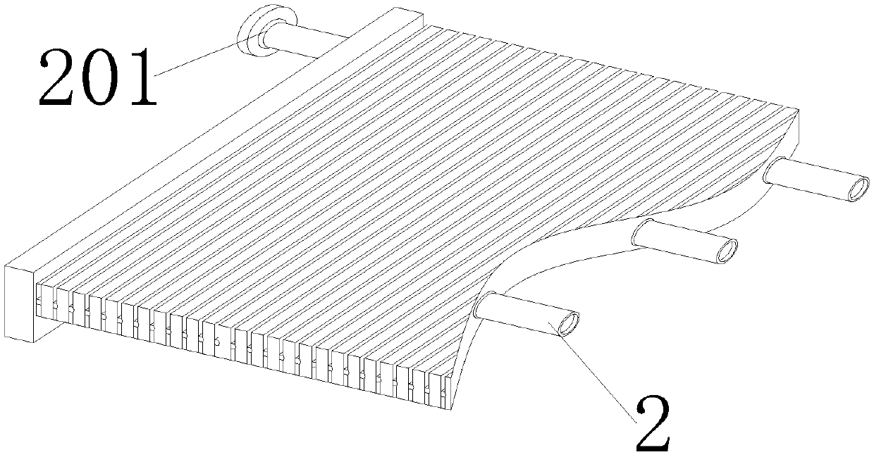 Electric car parallel flow condenser core