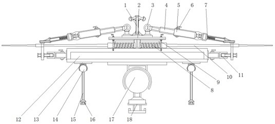 A mounting and fixing component with self-locking structure based on chipper flying knife