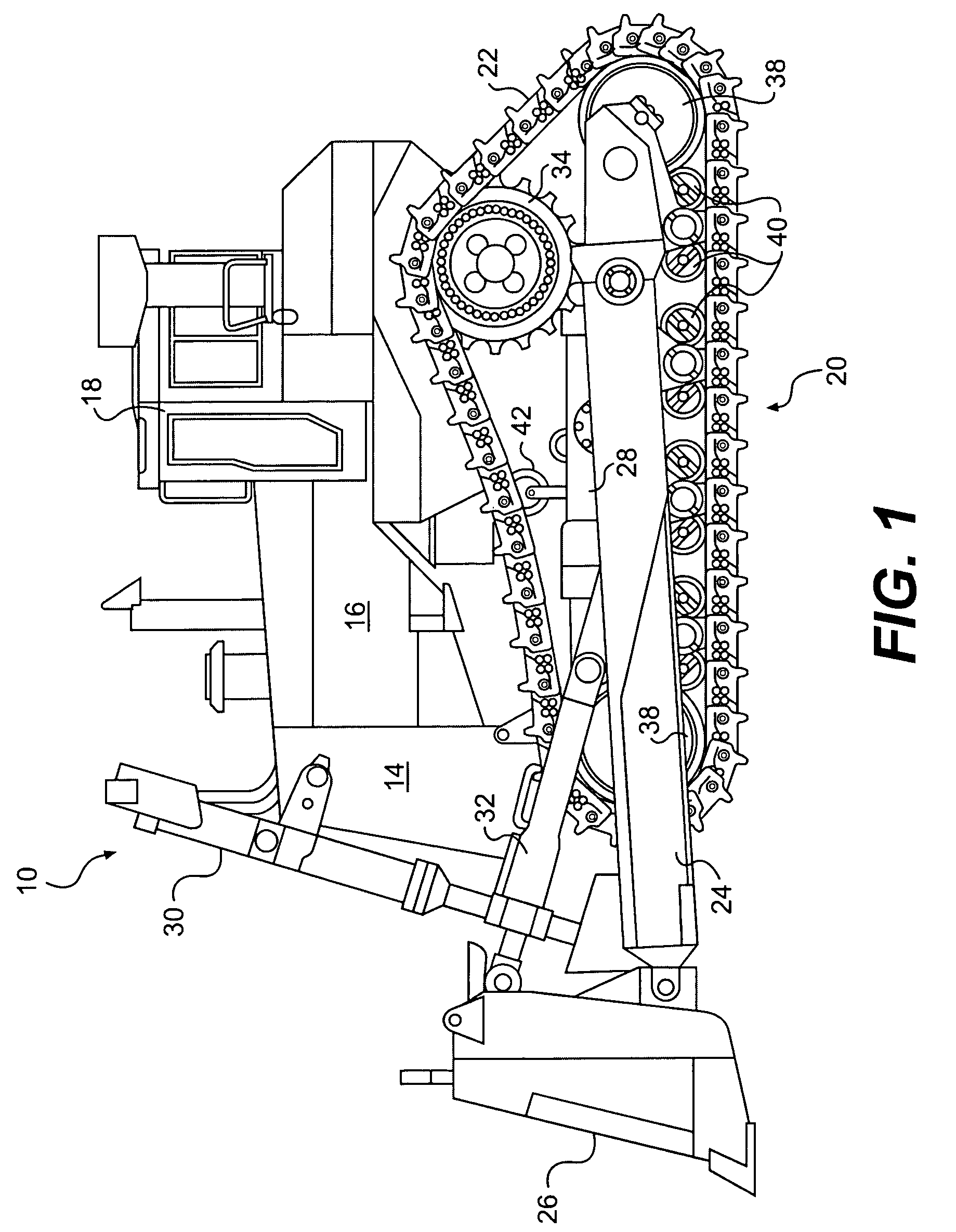 Electric powertrain for machine