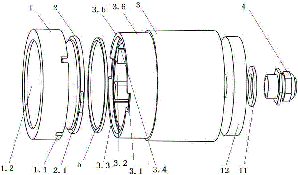 Underwater metal structure defect detecting probe based on alternating current electromagnetic field