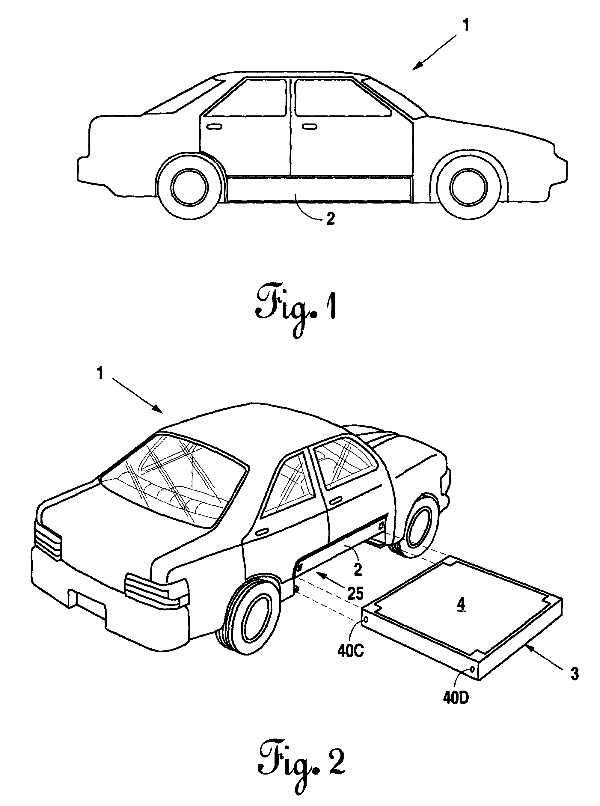 Electric vehicle chassis with removable battery module and a method for battery module replacement