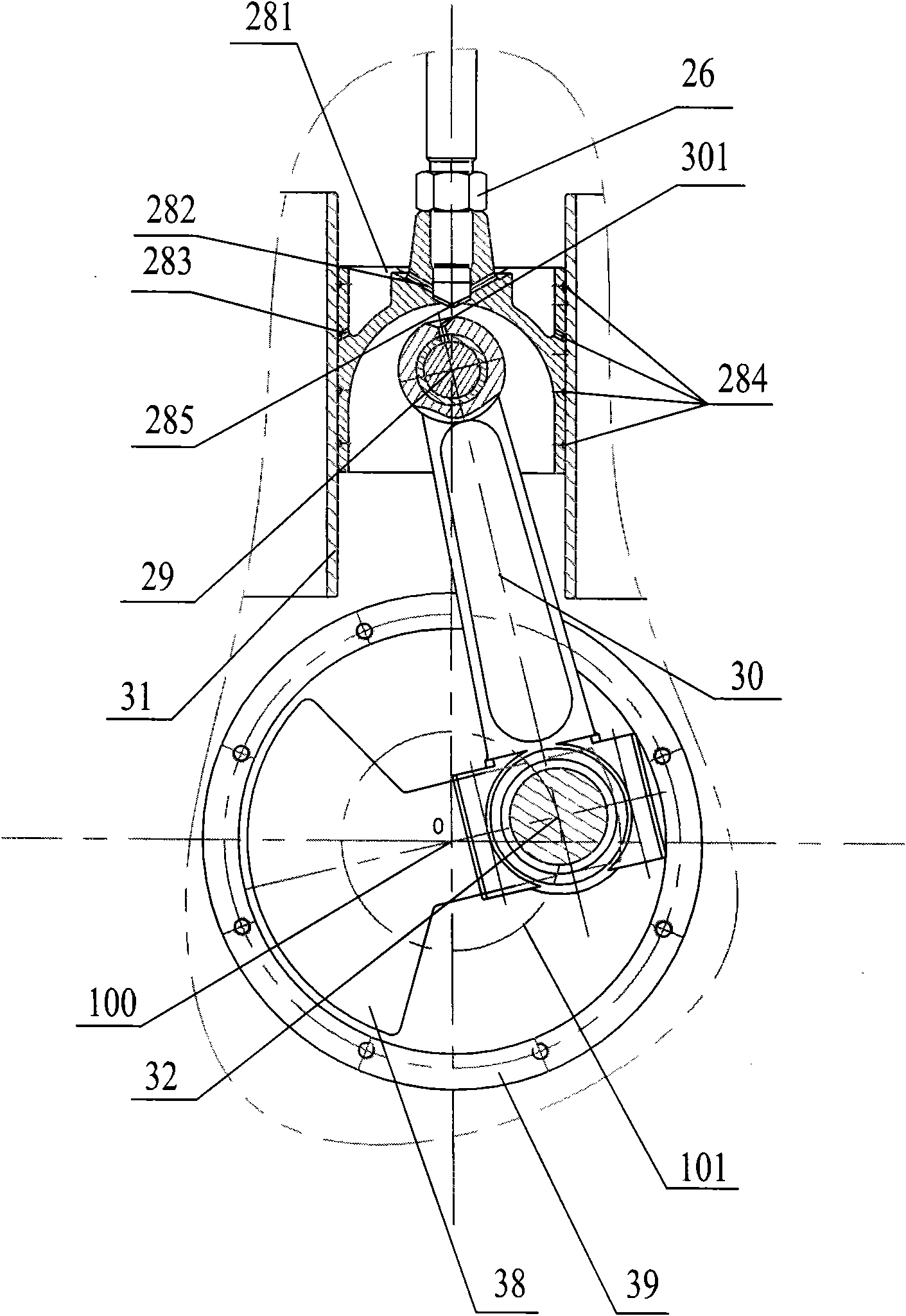 Vertical non-oil-contamination energy-saving vacuum pump