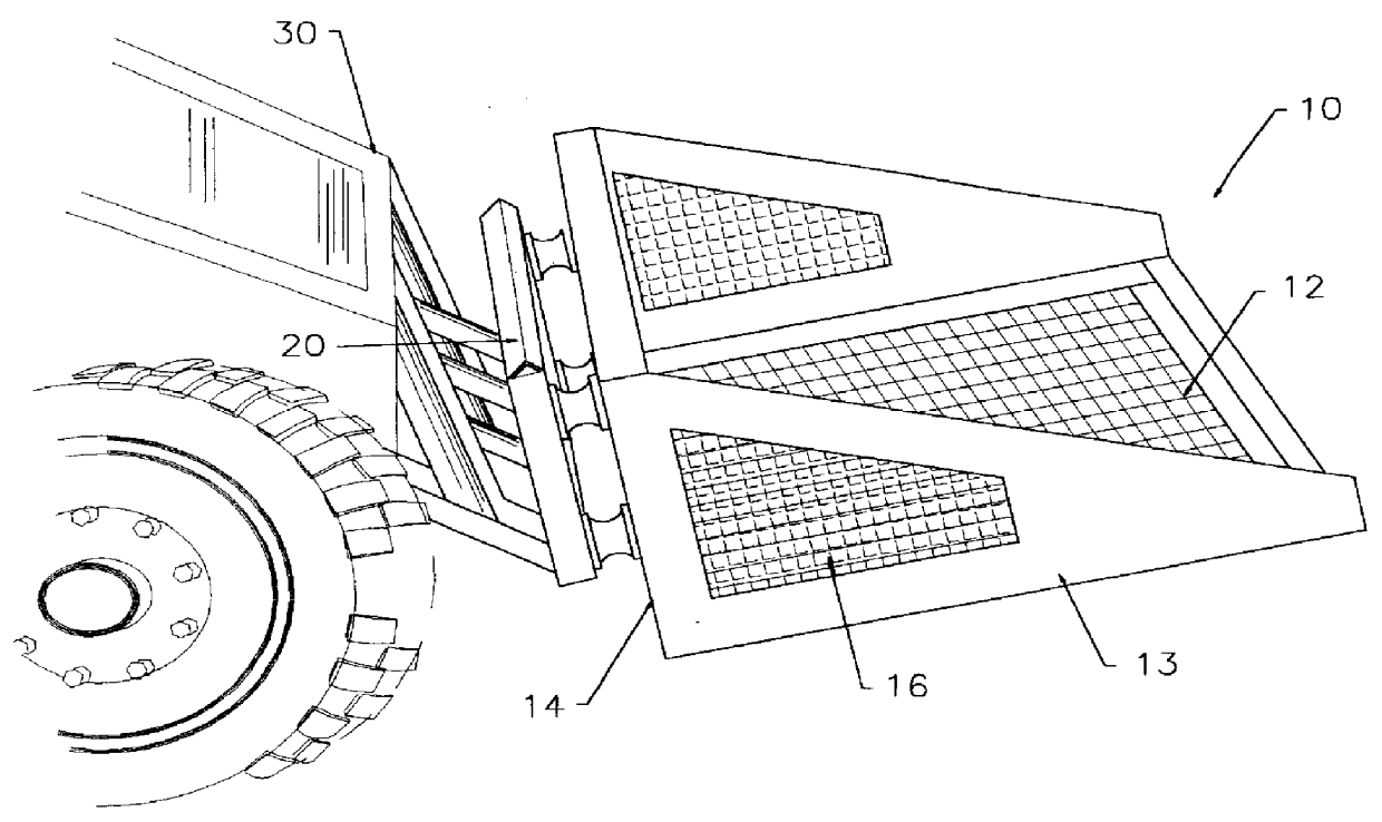 Rock screed bucket