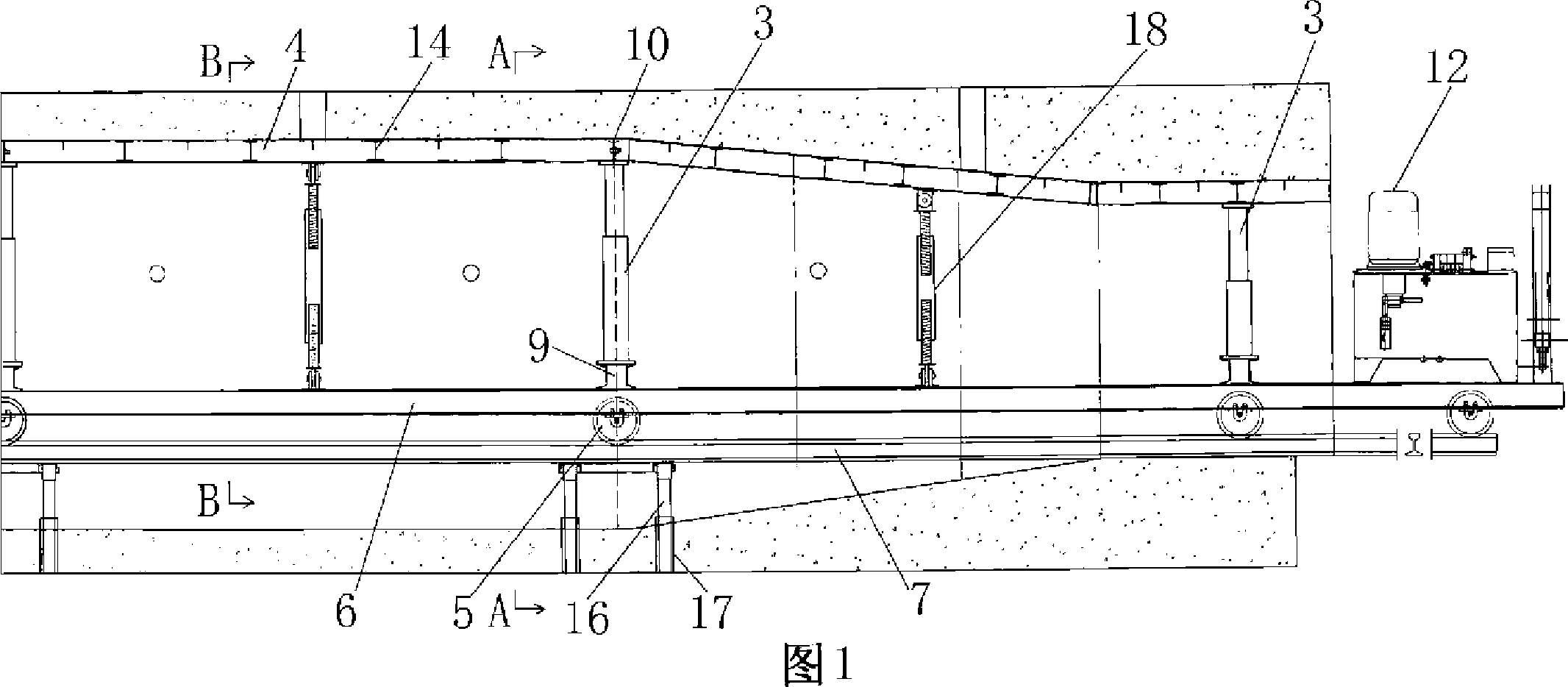 Full-automatic hydraulic prefabricated box girder inner formwork system