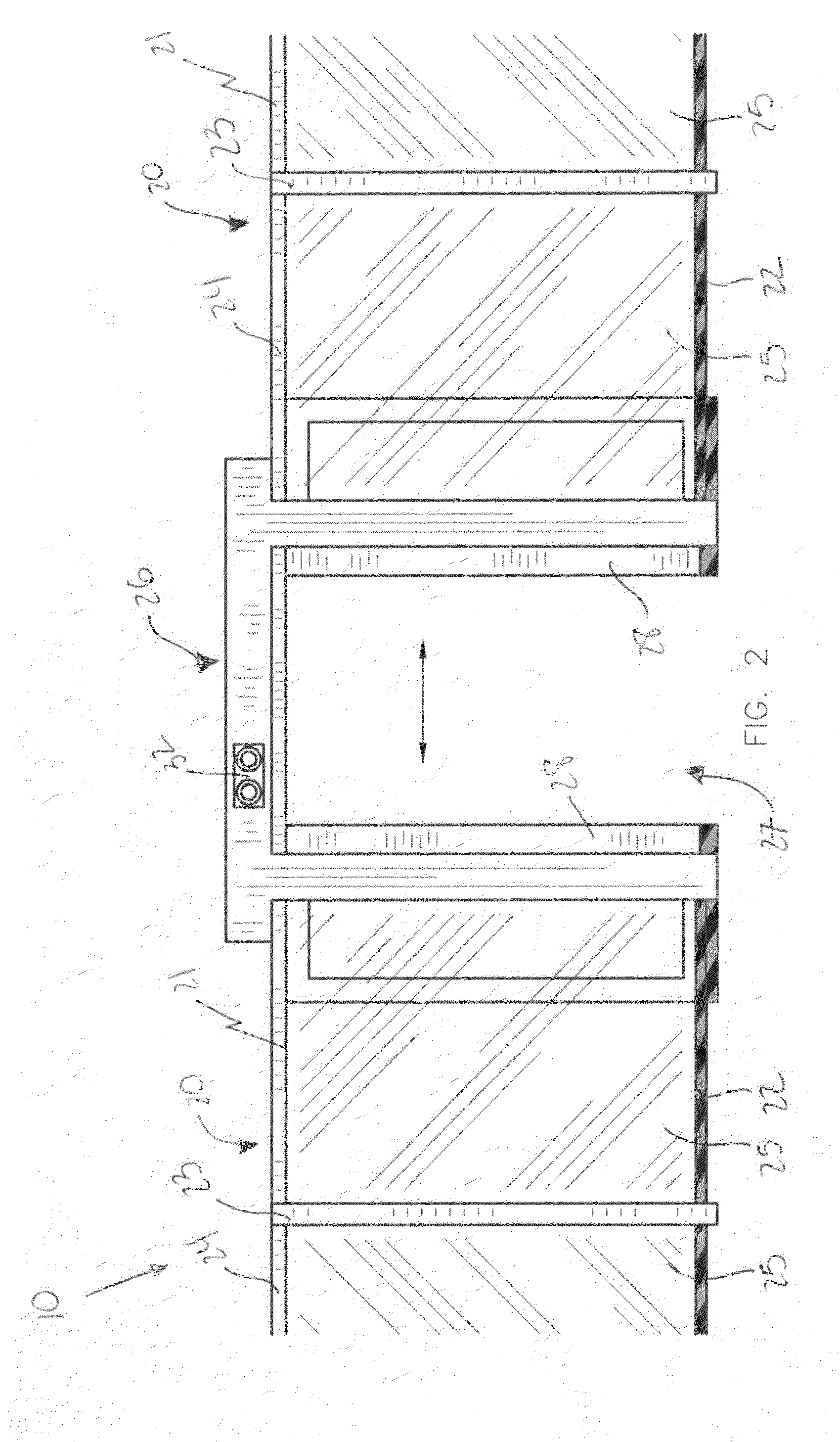 Combined subway wall and door assembly and associated method