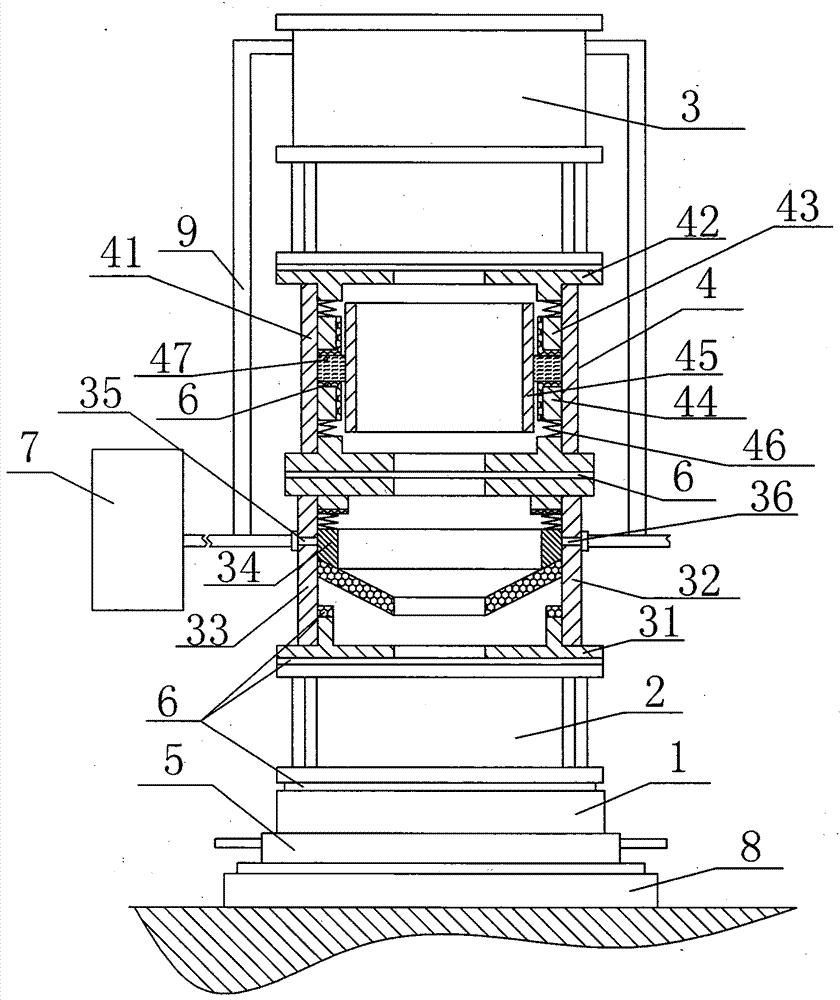 A fast loading and unloading adjustable deflection multi-stage sealing blowout preventer