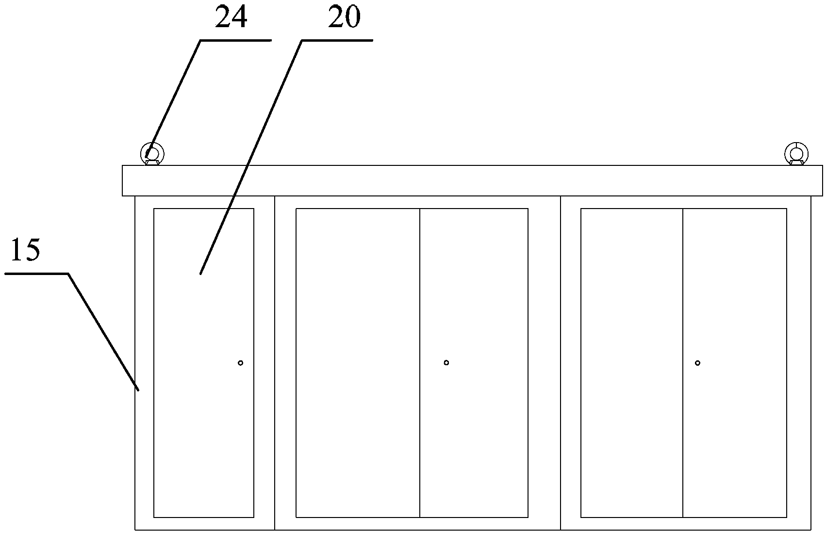 Ground charging station for energy storage type rail transport vehicle