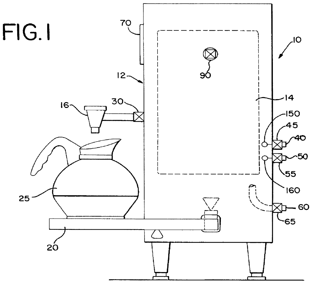 Heated water dispensing system