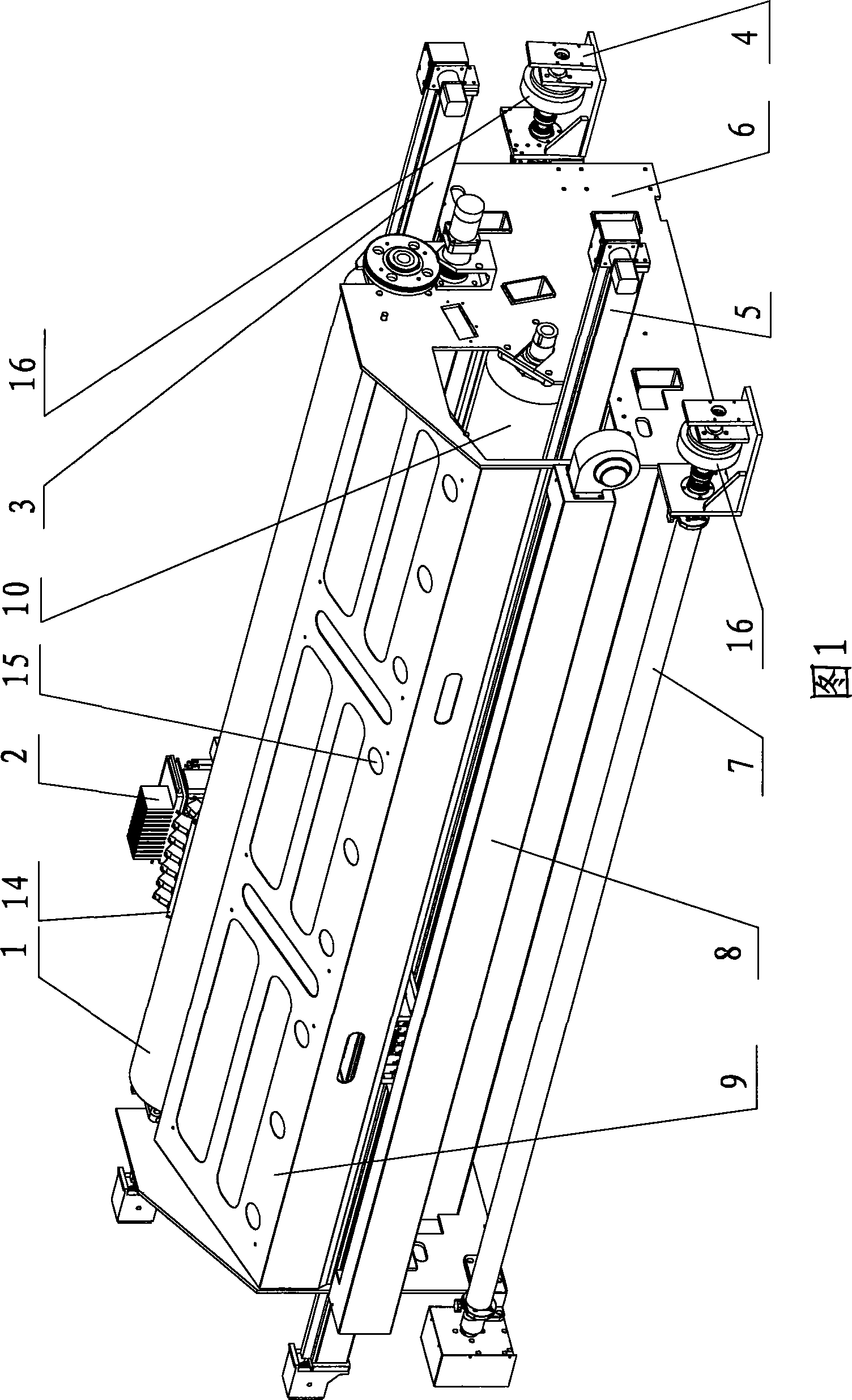 Synchronous two-sided digital ink-jet machine