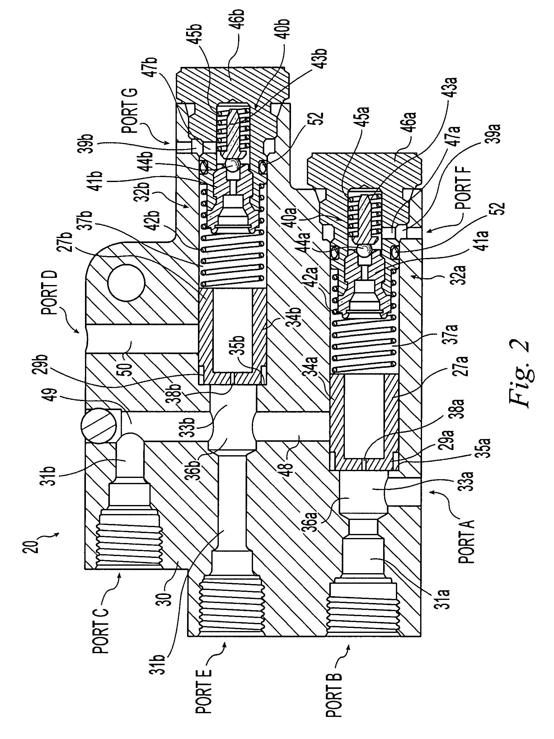 Vehicular hydraulic system with dual relief valve