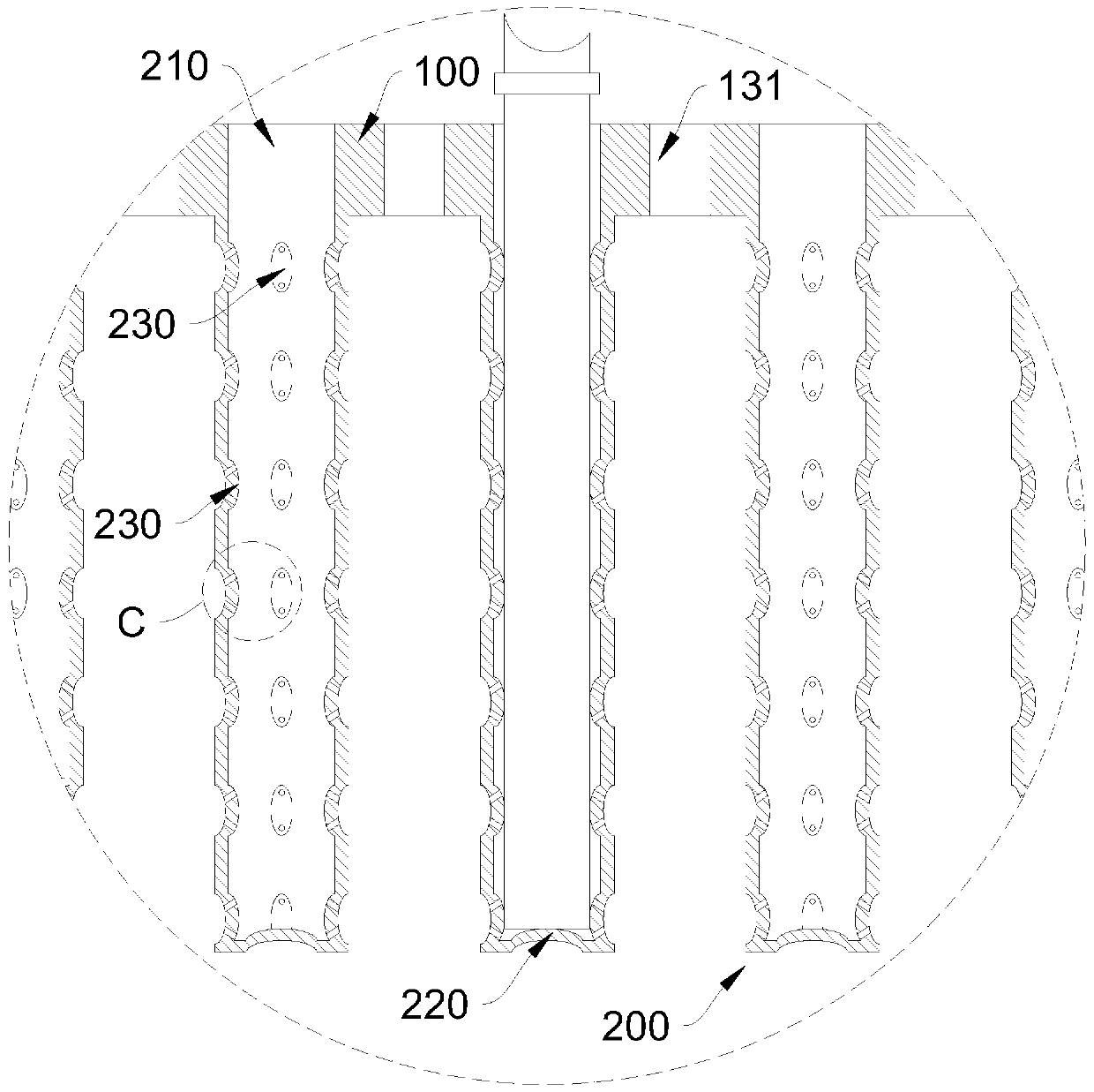 A thermoformed product rack for the production of cemented carbide