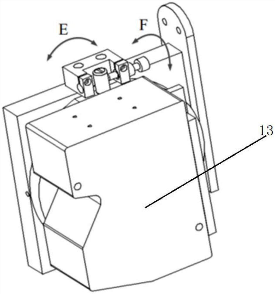 Laser sensor inclination error measurement and compensation method and system based on cylindrical square