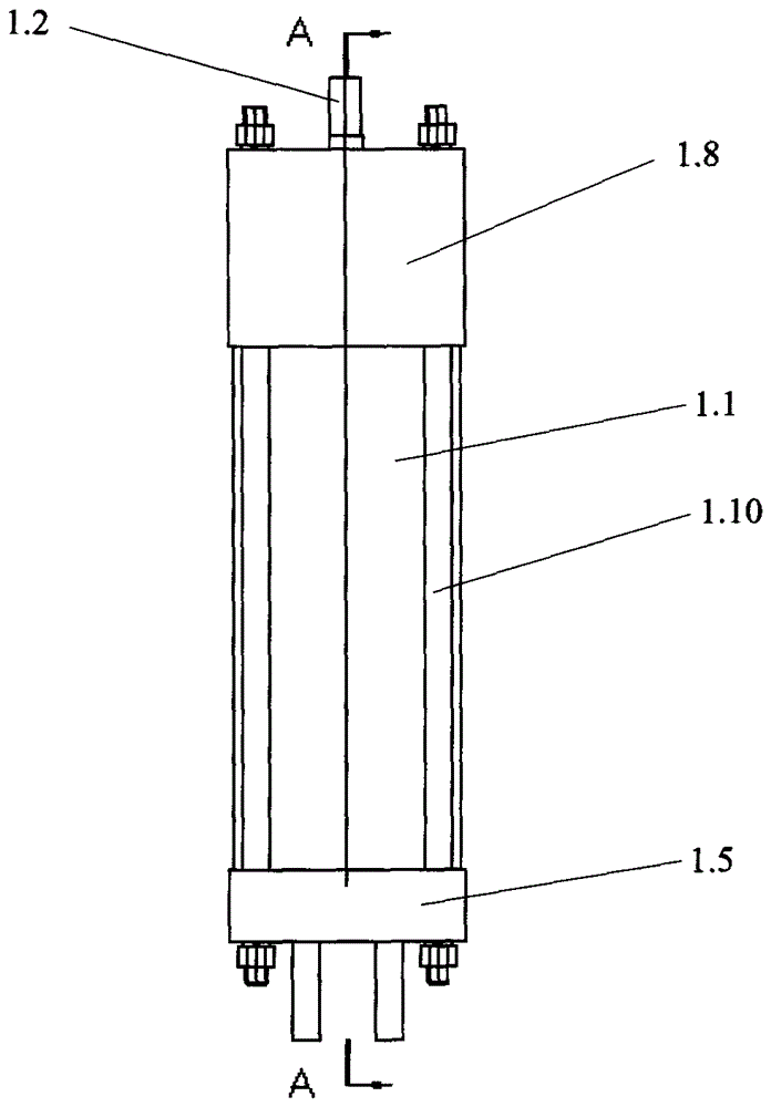 Cylinder with locking device