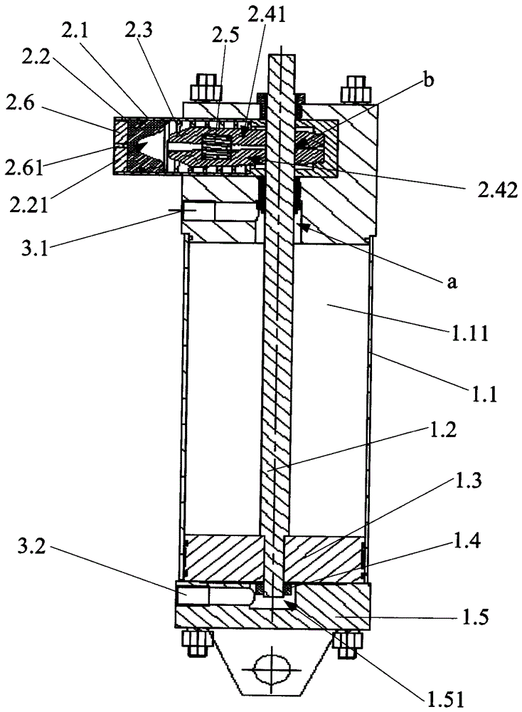 Cylinder with locking device