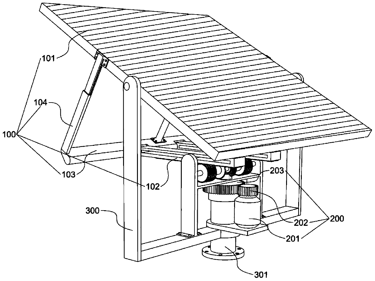 Photovoltaic panel fixing device capable of optimizing sunlight angle