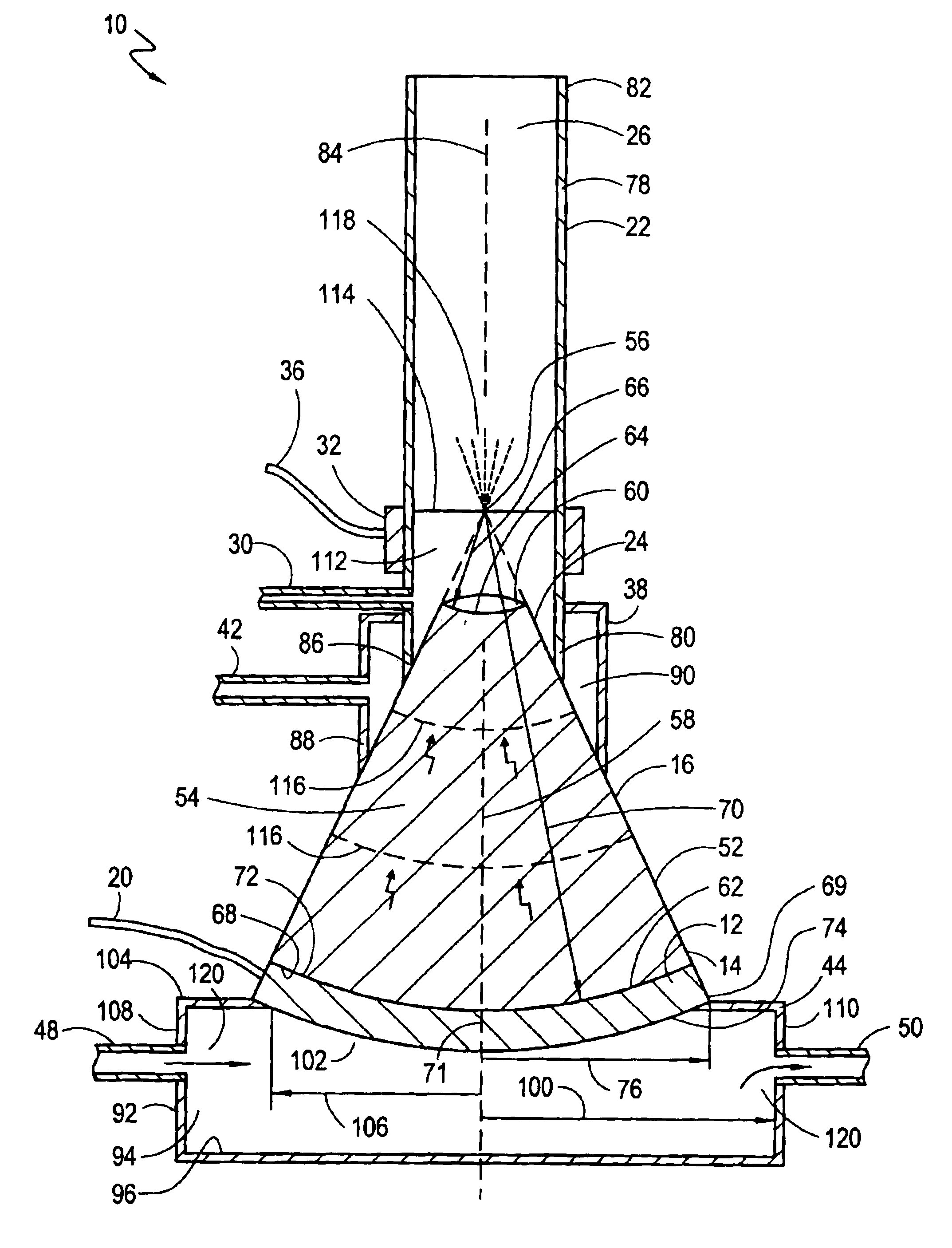 High frequency ultrasonic nebulizer for hot liquids