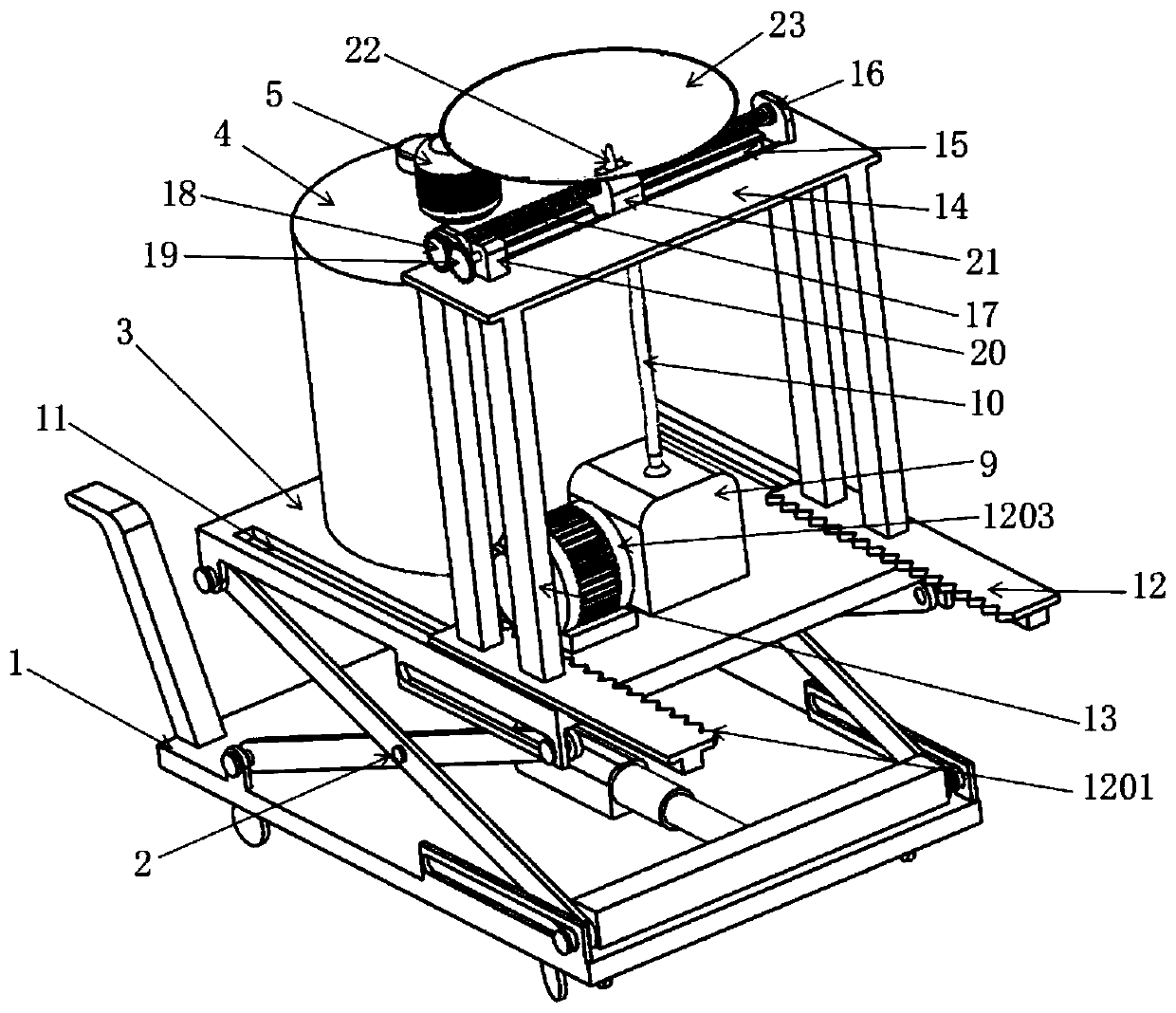 Roof paint spraying equipment