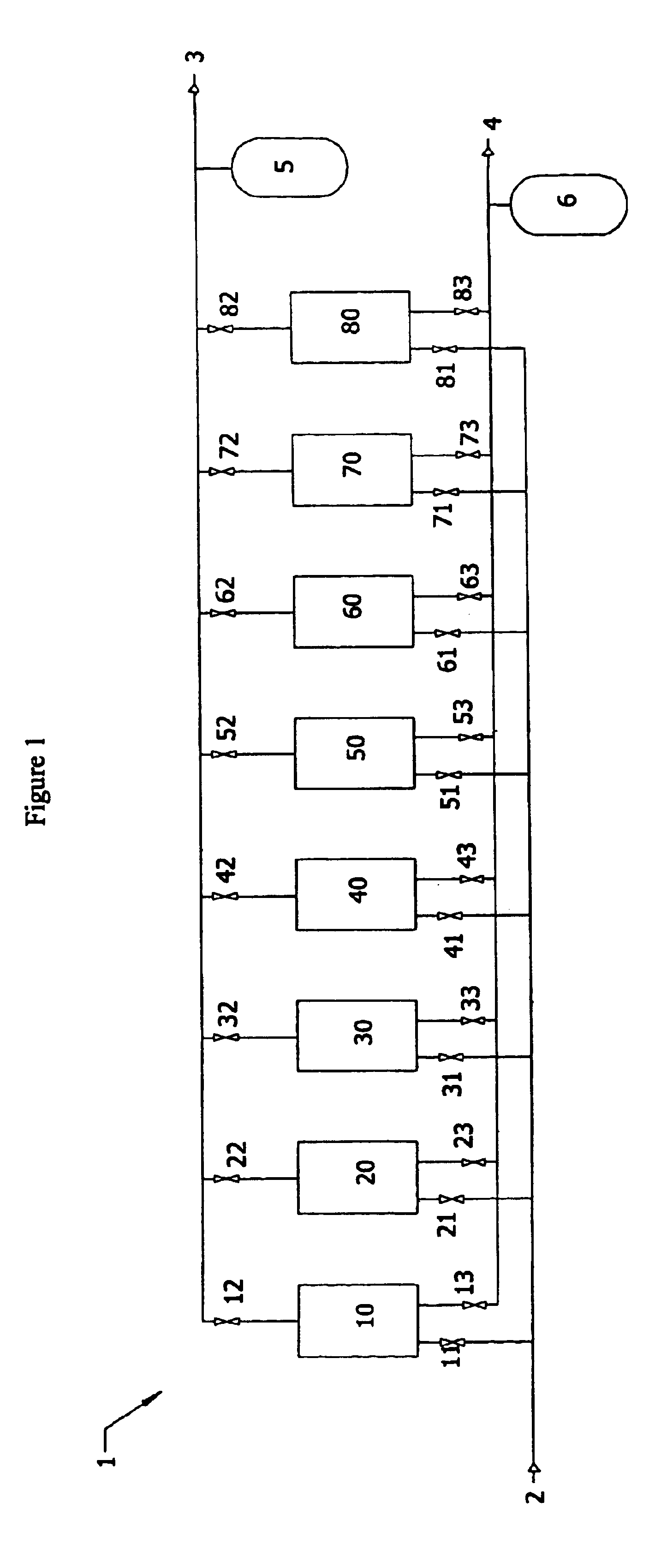 Modular pressure swing adsorption process and apparatus