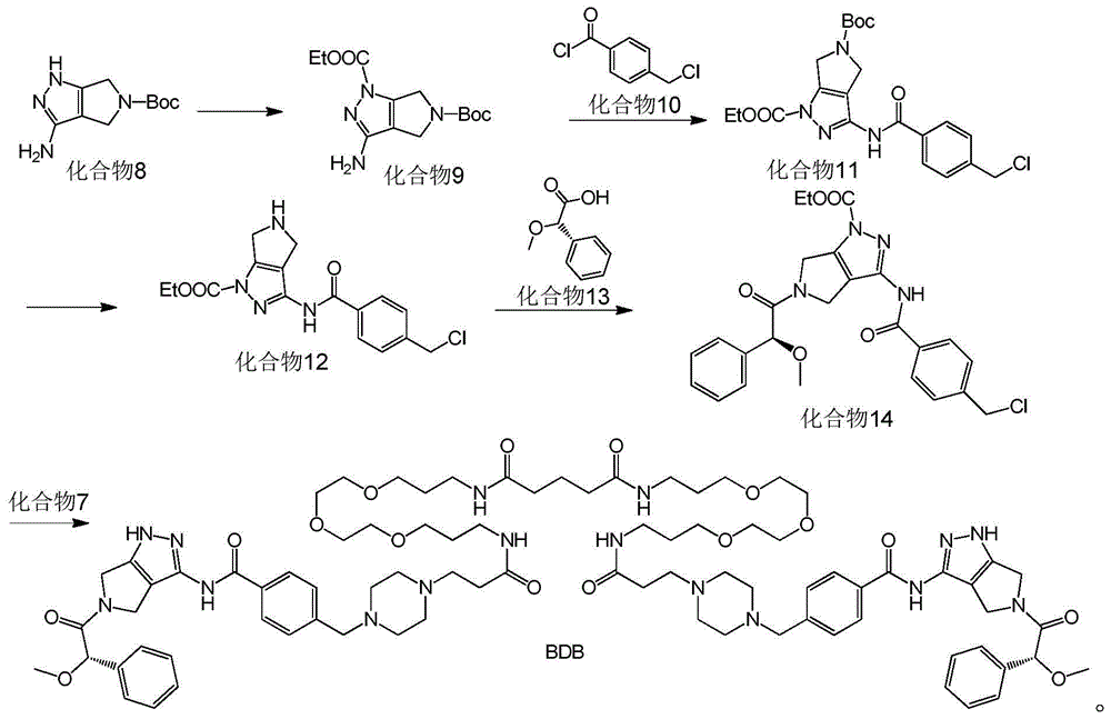 Bcr-Abl amphiploid inhibitor, preparation method and application thereof