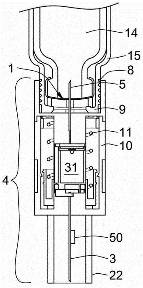 Flexible reservoir for a medicated module