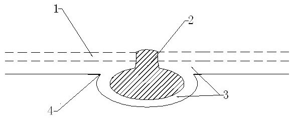 Groove notching and grid burying method for crystalline silicon solar cell