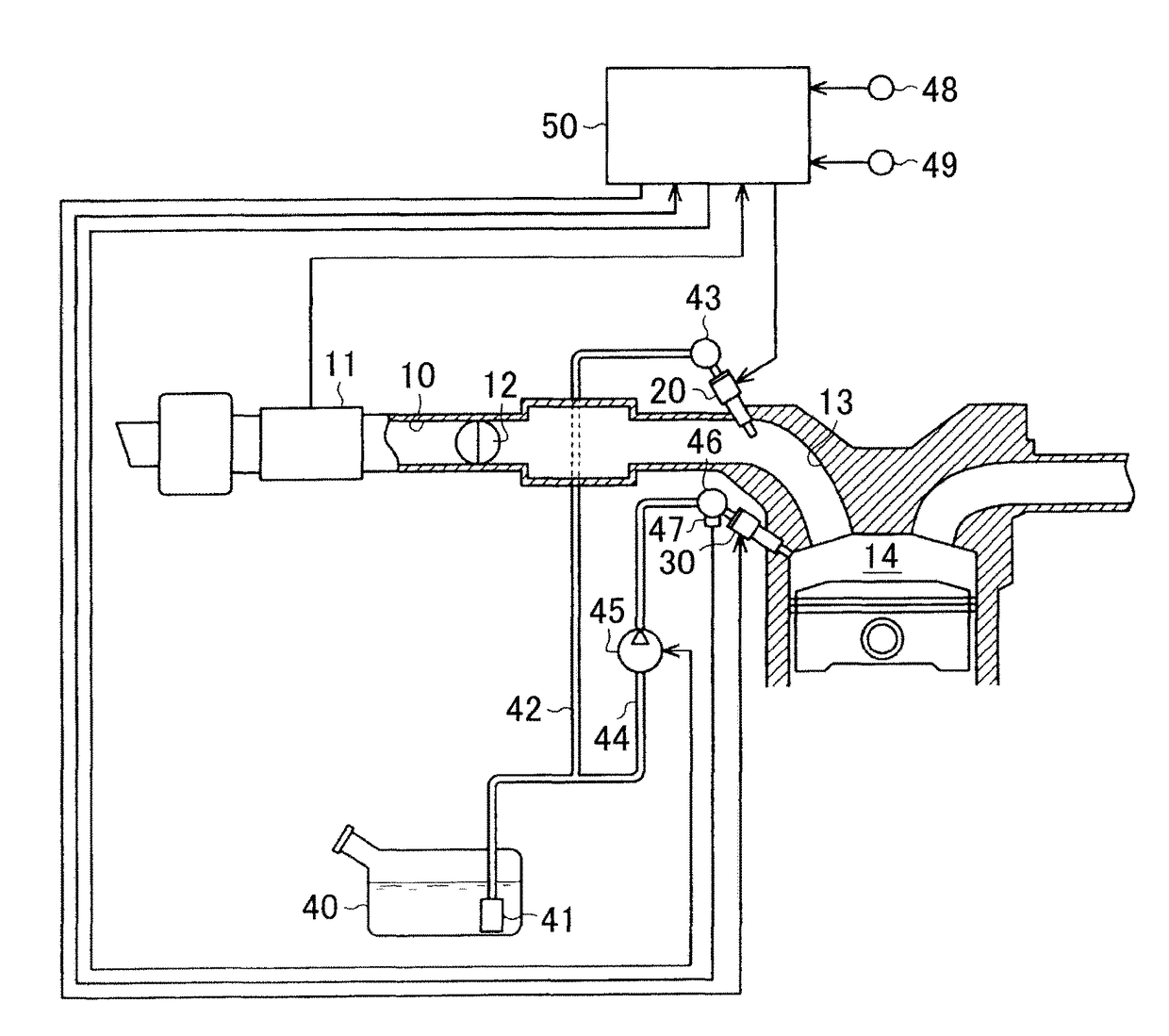 Fuel injection system for internal combustion engine and control method for internal combustion engine