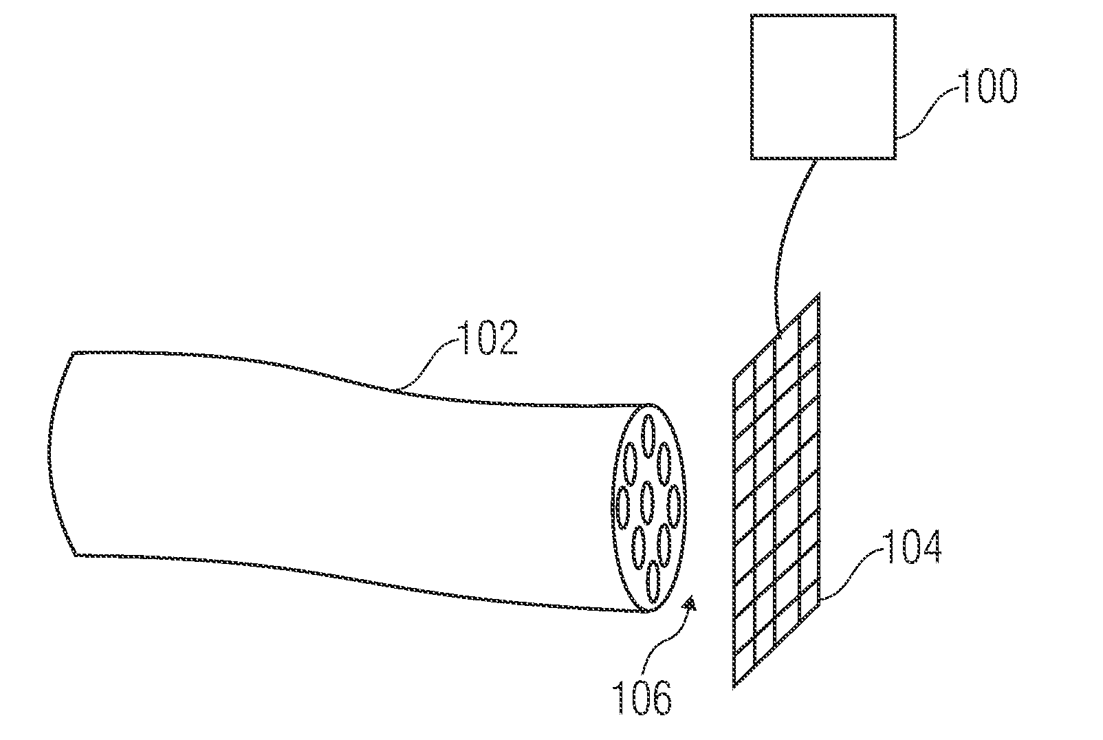 Method and device for generating a structure-free fiberscopic picture