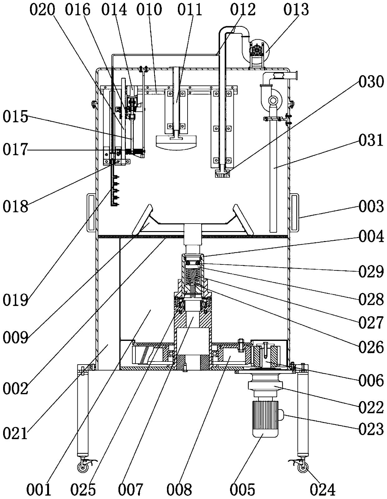 Integrated medical apparatus disinfecting device and using method