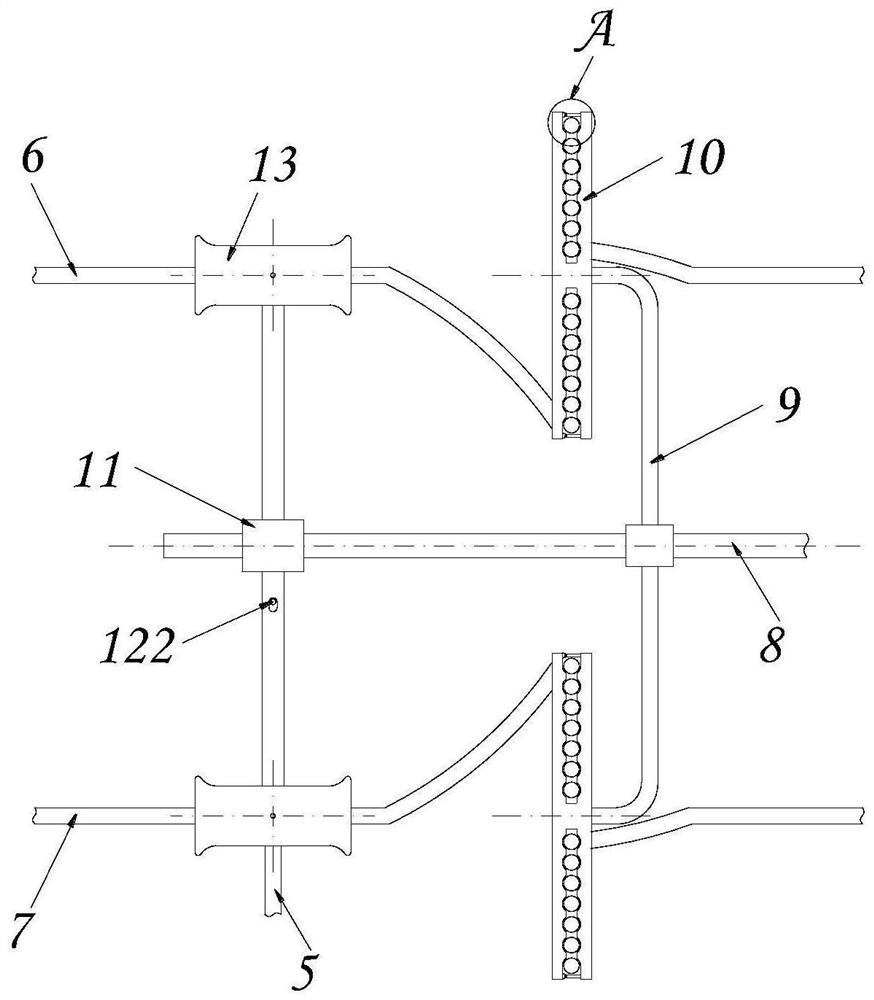 Dialysis device capable of carding drainage pipelines for nephrology department nursing