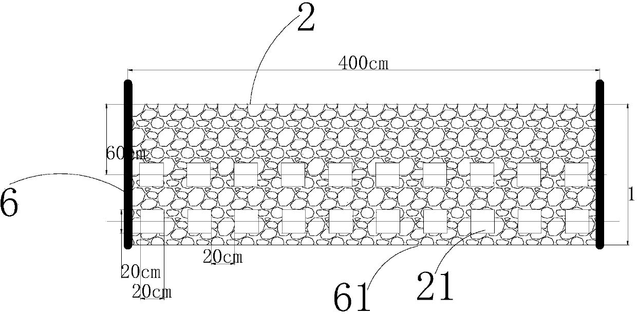 Water purifying device for plate and frame biological filtering dam