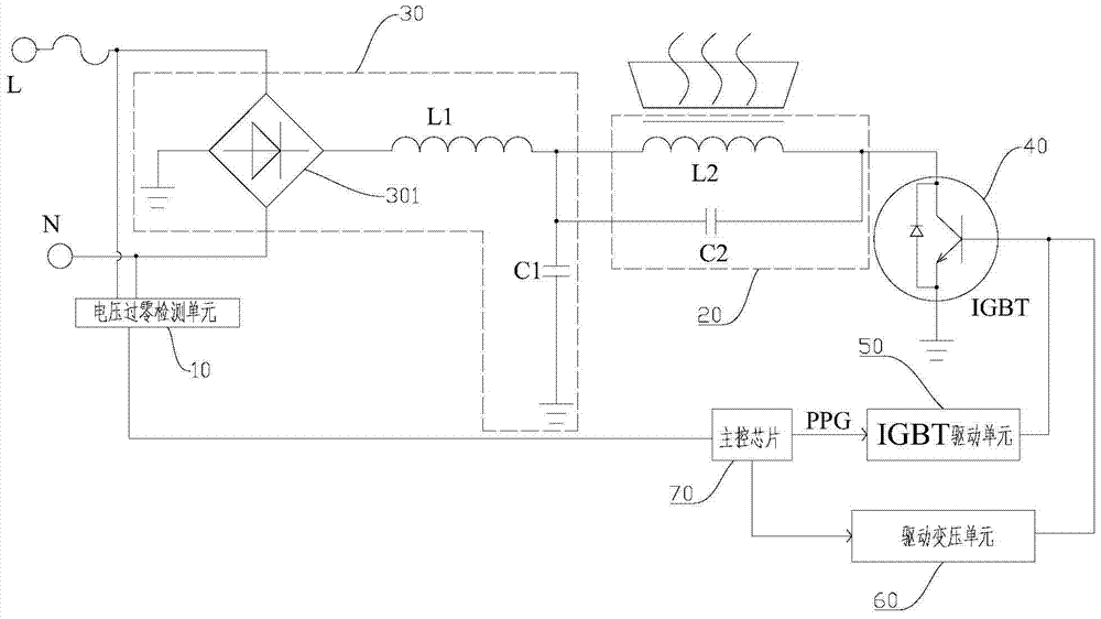 Electromagnetic heating apparatus and heat control circuit and low-power heat control method thereof