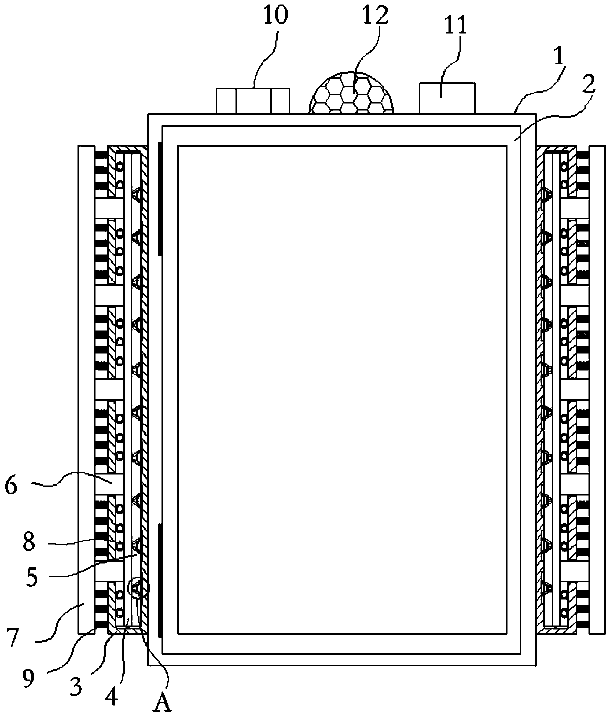 Fireproof file cabinet with alarm function