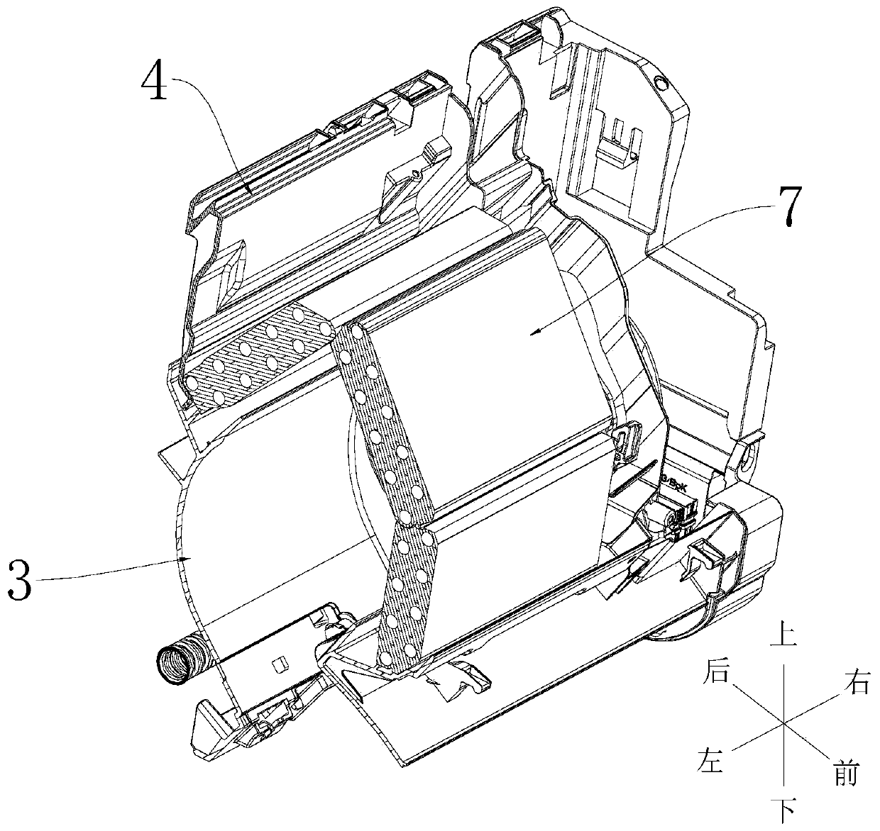 Water channel assembly, base and air conditioner