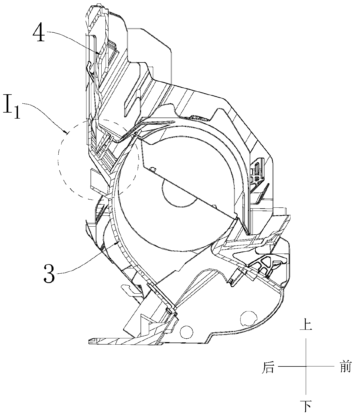 Water channel assembly, base and air conditioner