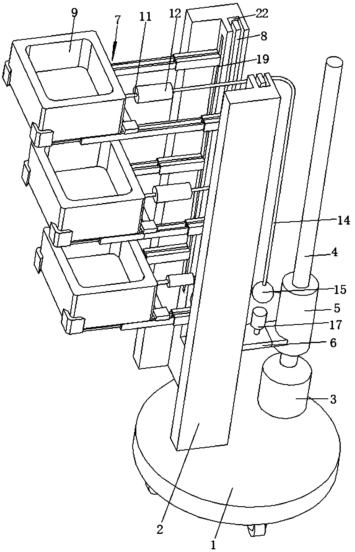 Transfer device for packaging of automobile components