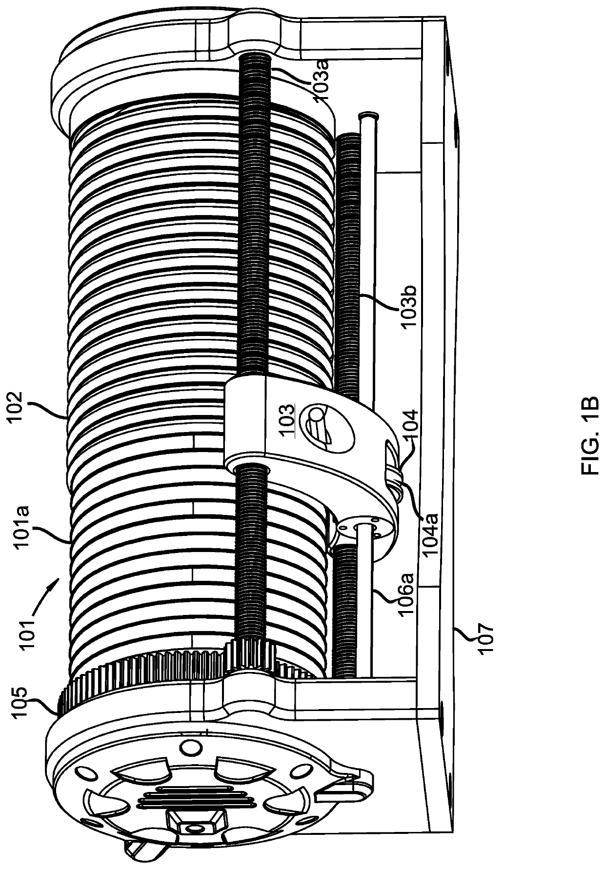 Winch with one-way reverse tensioner