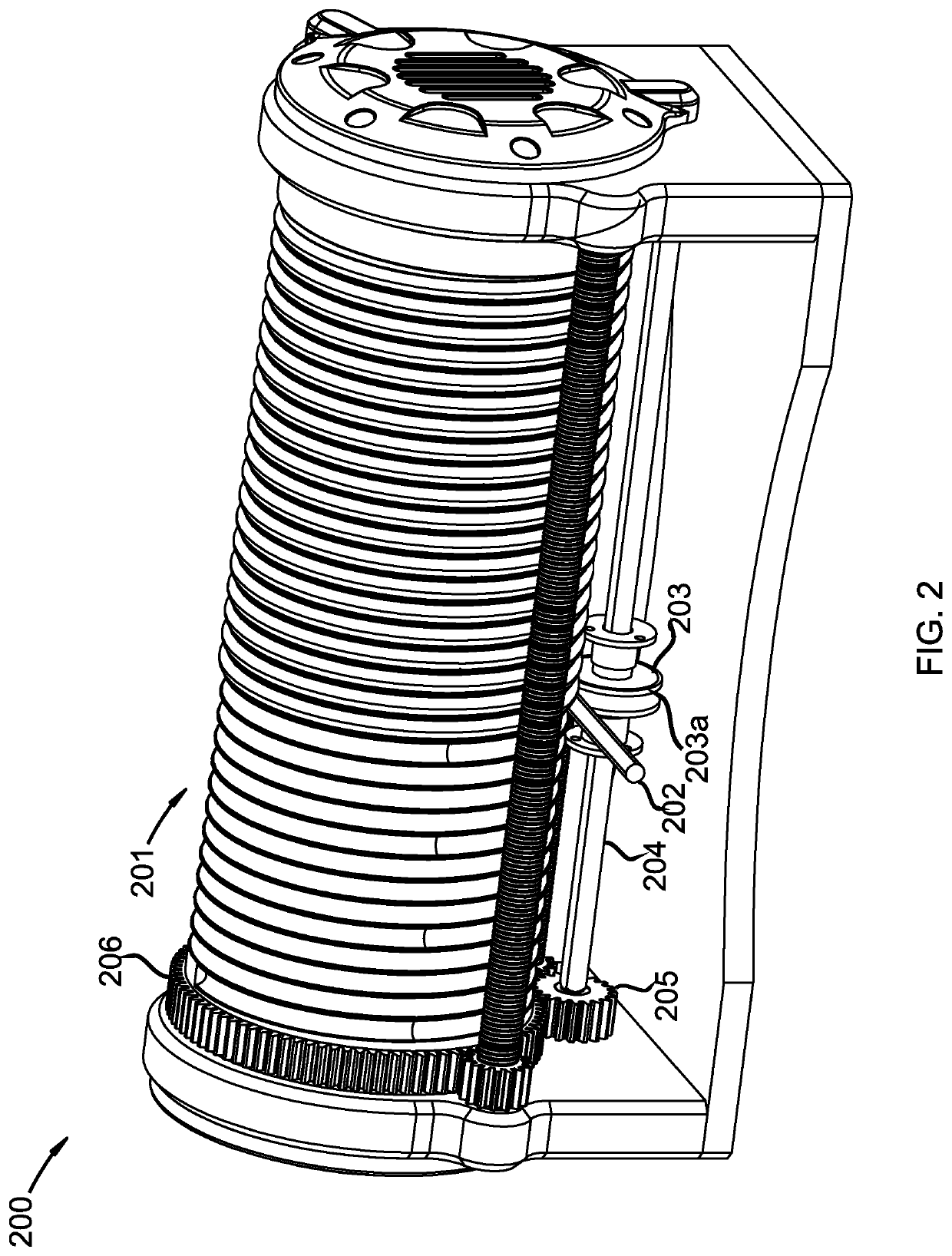 Winch with one-way reverse tensioner