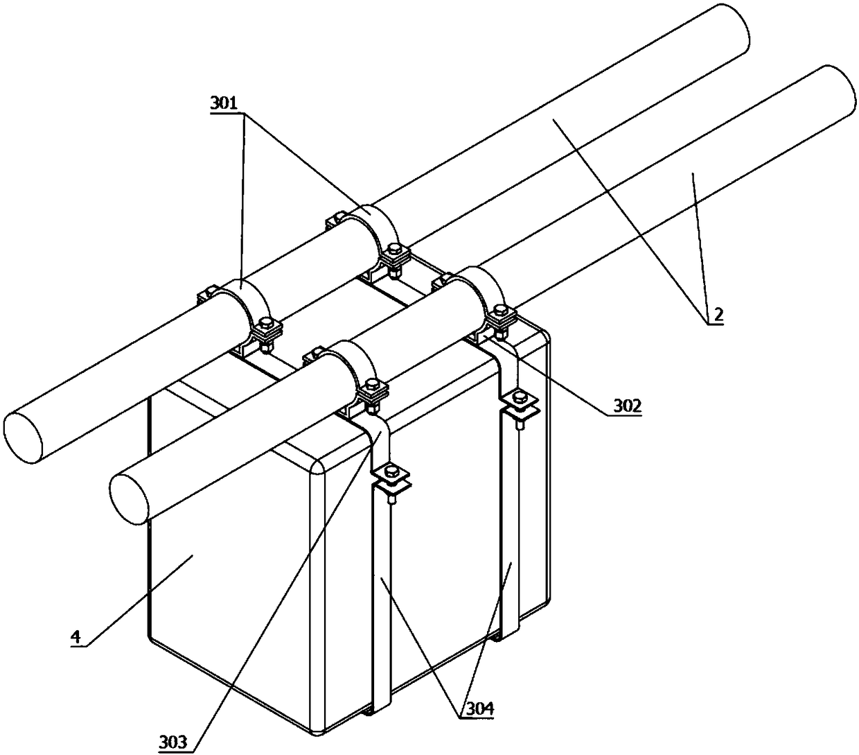 Novel wind and wave resistance oyster breeding floating mat