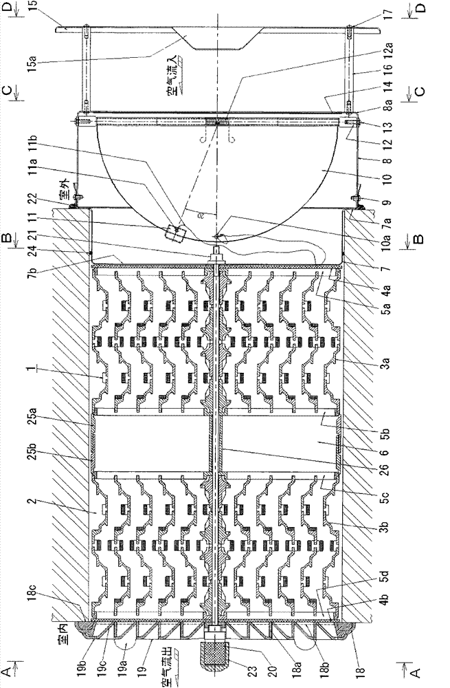 Building ventilator with fireproof valve