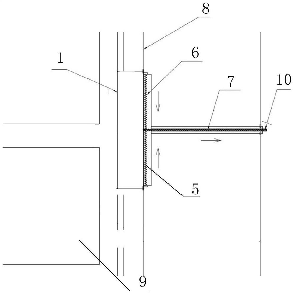 Bulk cargo wharf loading and unloading operation falling object recycling system