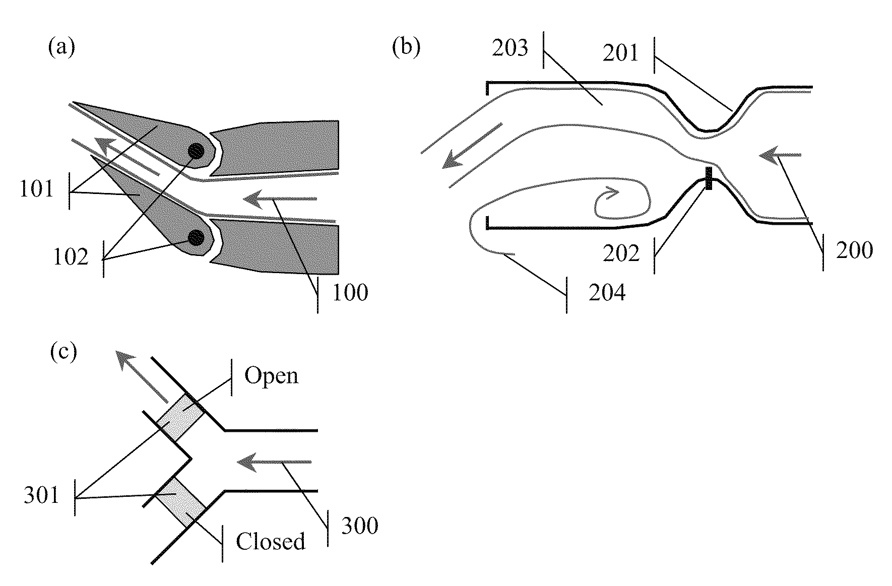 Generation of a pulsed jet by jet vectoring through a nozzle with multiple outlets