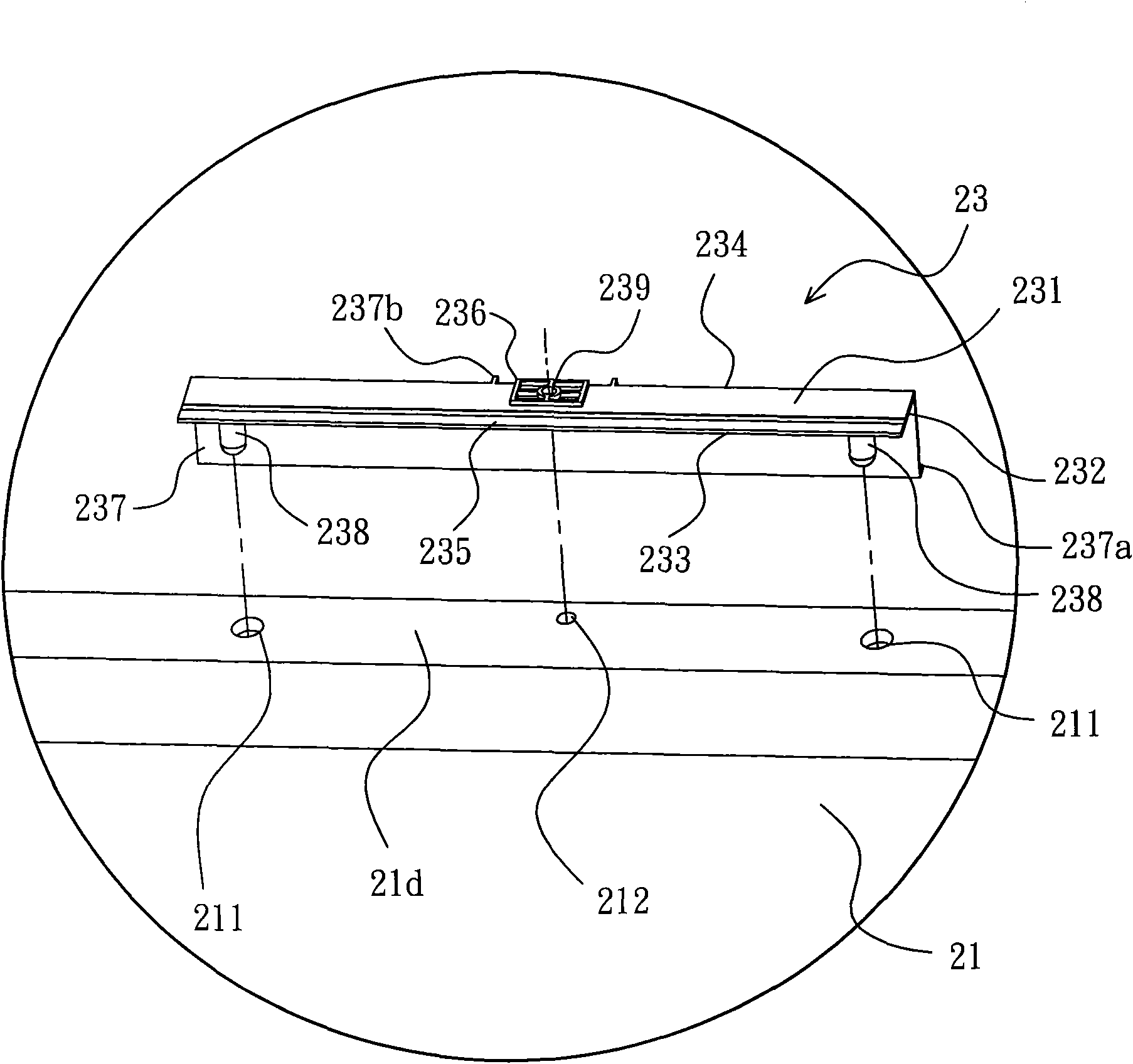 Backlight module and rubber frame unit structure thereof