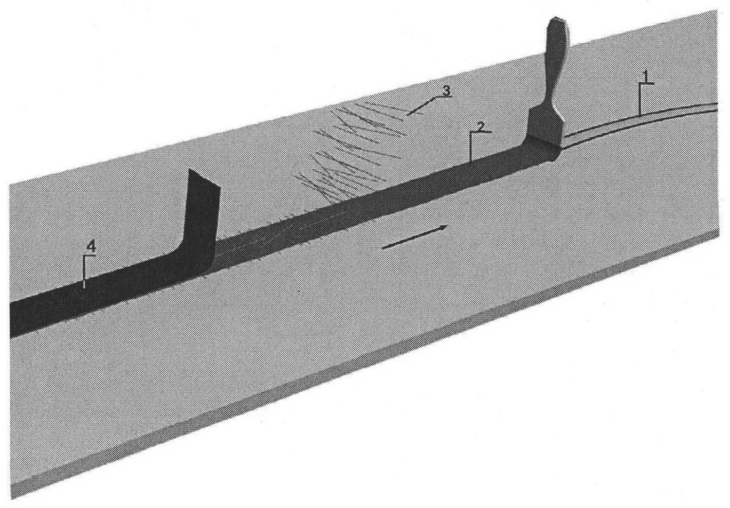 Construction method for preventing repaired crack from cracking